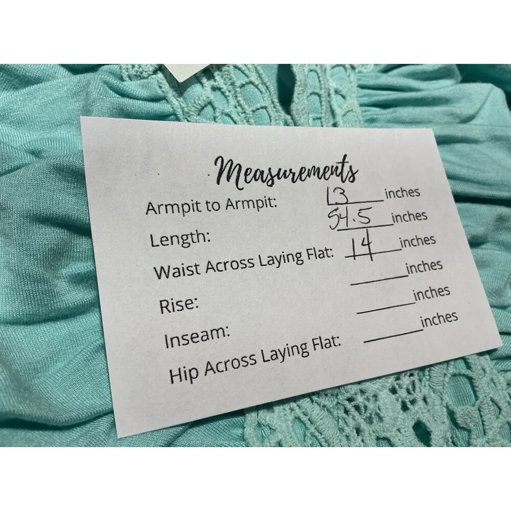 Sky Maxi Dress Medium Mint Color Strapless Boning At V Neck Lace Trim NWT - Picture 8 of 8